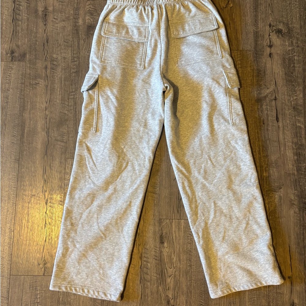 Gray Kids Cargo Pants